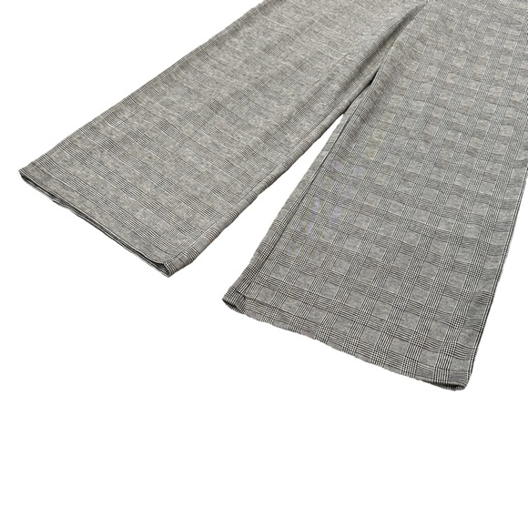 June & Hudson Glen Plaid Houndstooth Wide Leg Jumpsuit - Picture 7 of 16